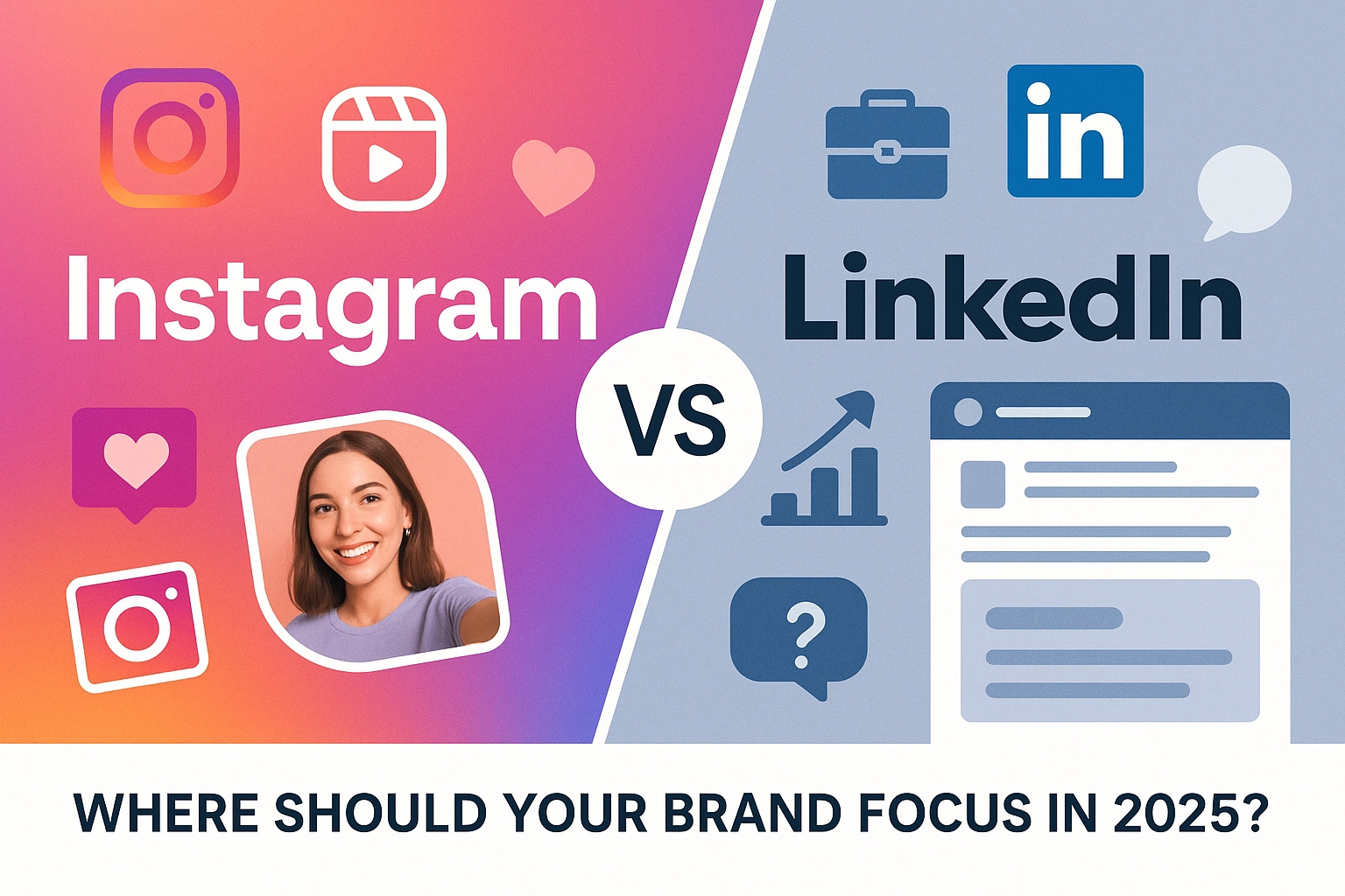 Instagram vs LinkedIn: Where Should Your Brand Focus in 2025?